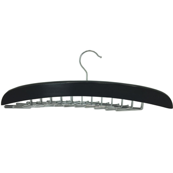 Medinė daugiafunkcinė pakabų laikiklis su 24 kabliukais šalikams, kaklaraišiams ir drabužiams – neslysta, be siūlių dizainas (modernus paprastumas)