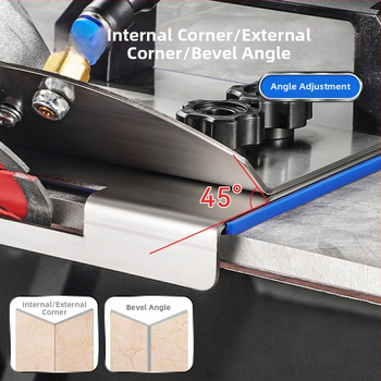 Prenosni alat za rubanje pločica pod kutem 45° za zidare