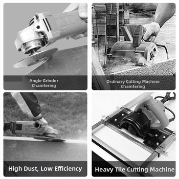 Prenosni alat za rubanje pločica pod kutem 45° za zidare