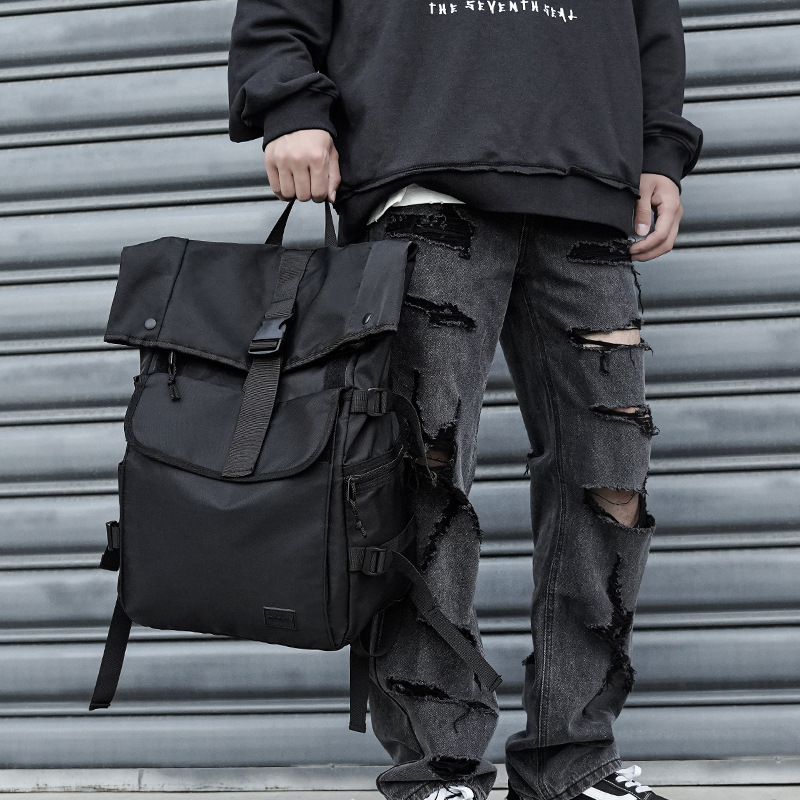 Utazó hátizsák, uniszex, utcai stílus, nylon anyagú, vízálló, 20–35 L kapacitás