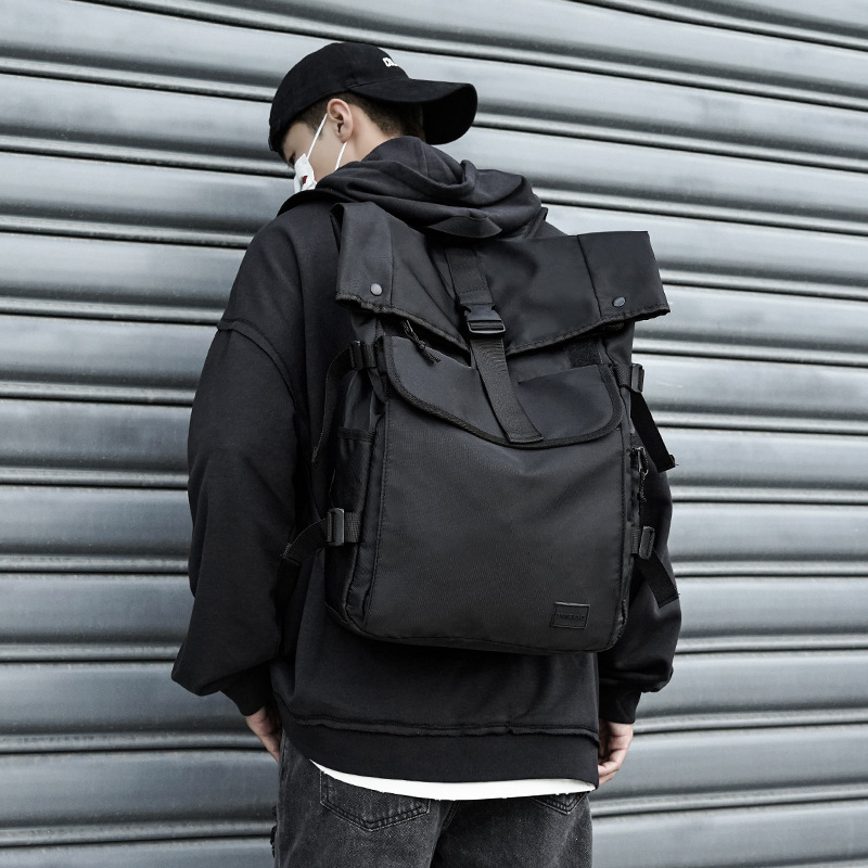 Utazó hátizsák, uniszex, utcai stílus, nylon anyagú, vízálló, 20–35 L kapacitás