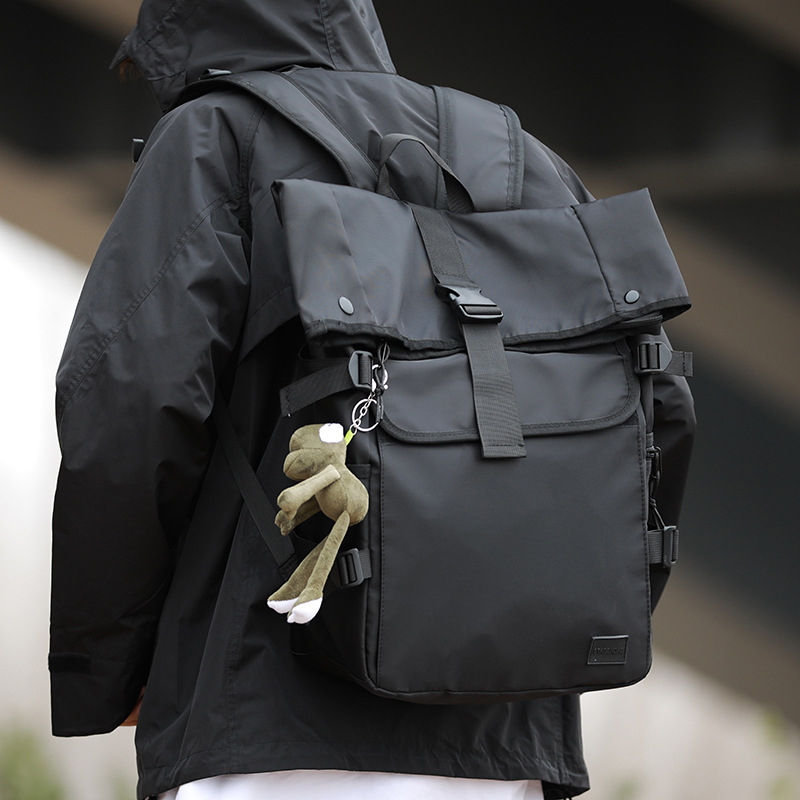 Utazó hátizsák, uniszex, utcai stílus, nylon anyagú, vízálló, 20–35 L kapacitás