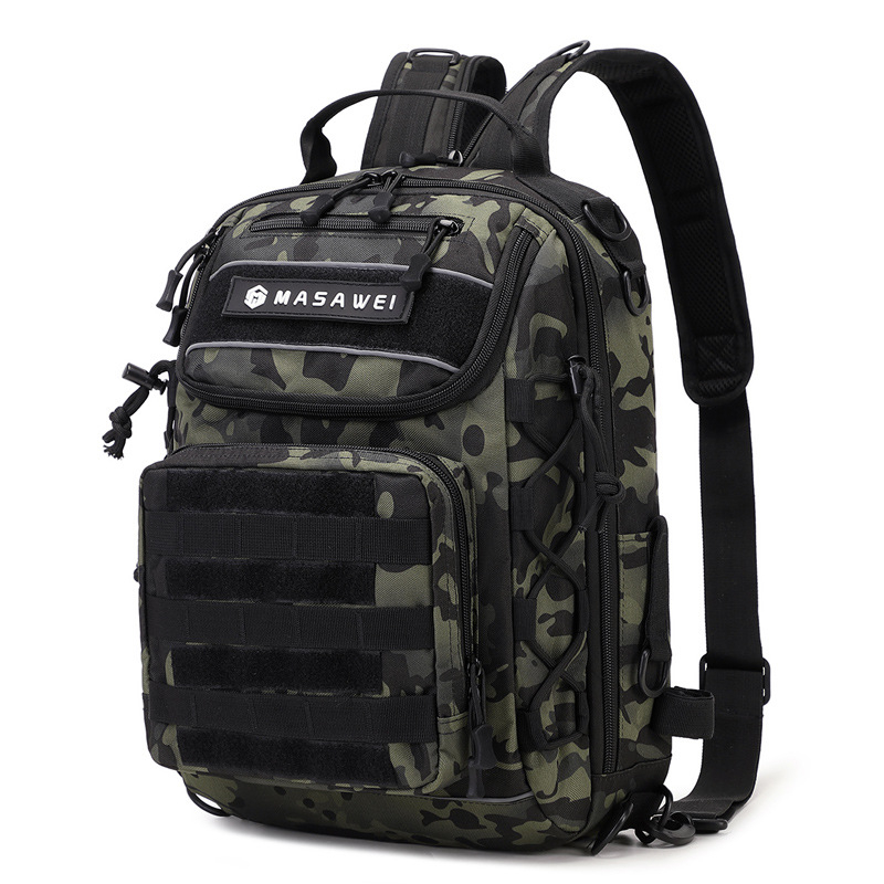 Unisex militāra kamuflāža kalnu pārgājienu mugursoma - taktiska, daudzfunkcionāla, Oxford audums