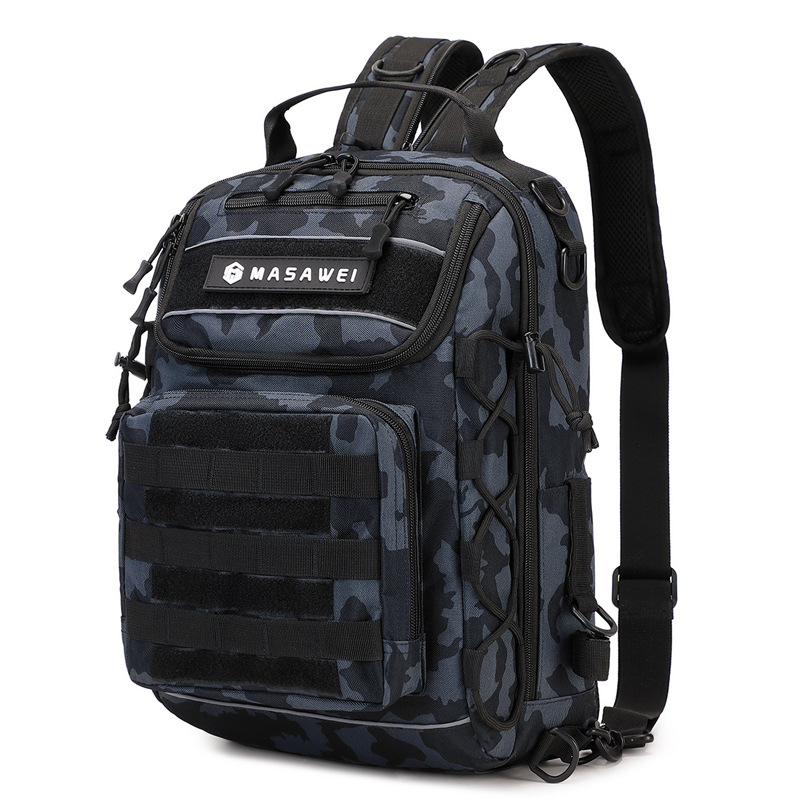 Unisex militāra kamuflāža kalnu pārgājienu mugursoma - taktiska, daudzfunkcionāla, Oxford audums