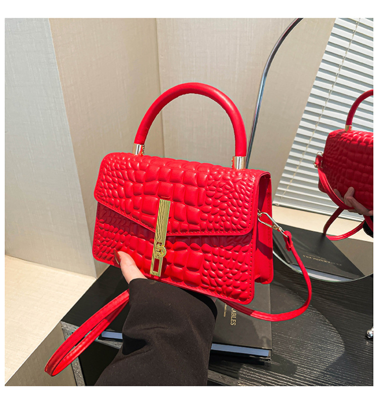 PU crossbody torba, gradski minimalistički stil, horizontalni kvadratni oblik, zaključavanje na bravu, unutarnja pretinica za telefon