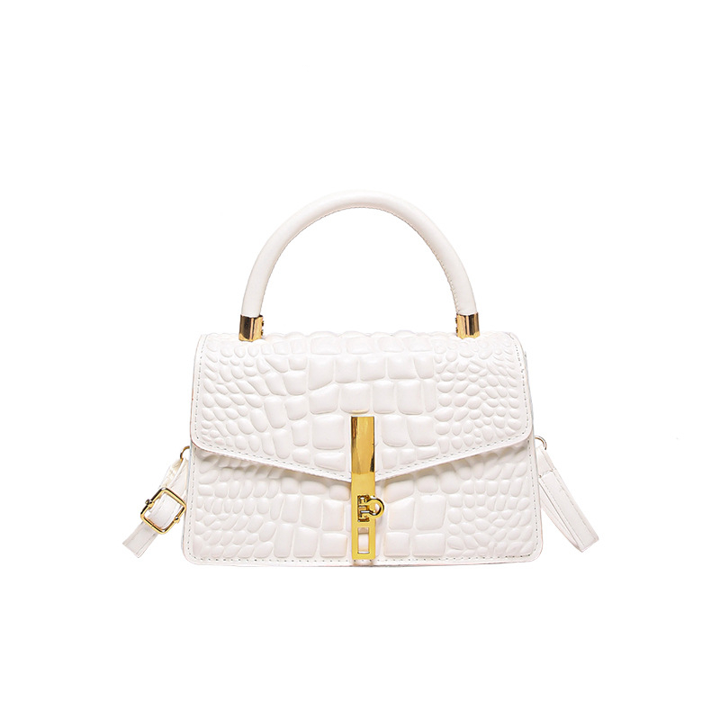 PU crossbody torba, gradski minimalistički stil, horizontalni kvadratni oblik, zaključavanje na bravu, unutarnja pretinica za telefon