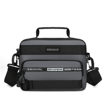 Vyrų pečių krepšys, miesto paprastumas, Oxford audinys, poliesterio pamušalas, vienos spalvos, kvėpuojanti