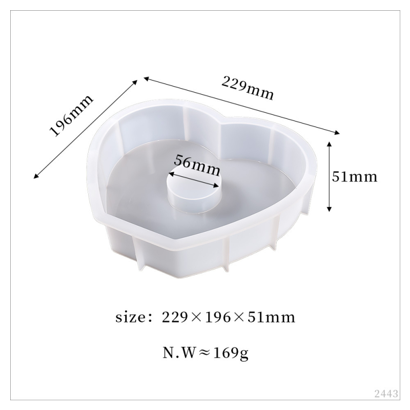 Silikonski kalup u obliku srca za pečenje i DIY ukrase — oblik: srce; materijal: silikon; kategorija: kalupi za pečenje; stil: moderni minimalistički