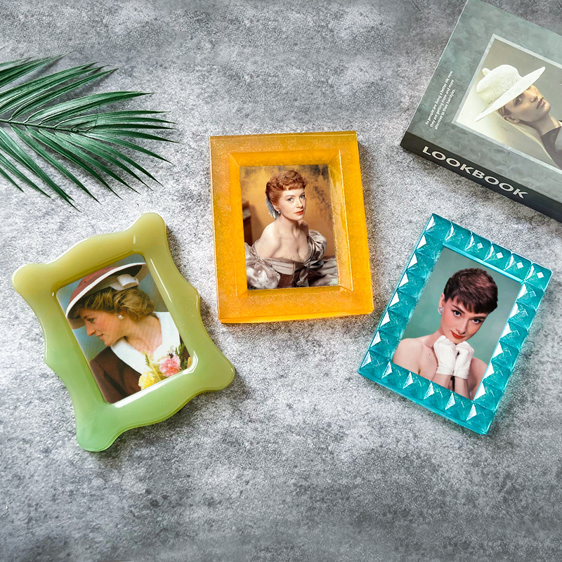 Silikonski kalup za foto okvir – nepravilnog oblika, pogodan za smolu i DIY foto okvirima