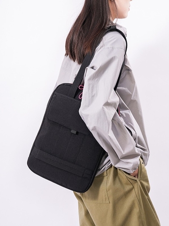 Чанта през рамо за лаптопи — защита срещу кражба, нейлон, подплата от полиестер, стил улична мода, унисекс