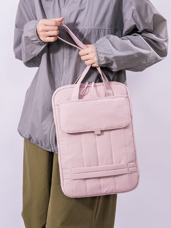 Torba preko ramena za prijenosno računalo — zaštita od krađe, najlon vanjski, podstava od poliestera, ulični stil, unisex