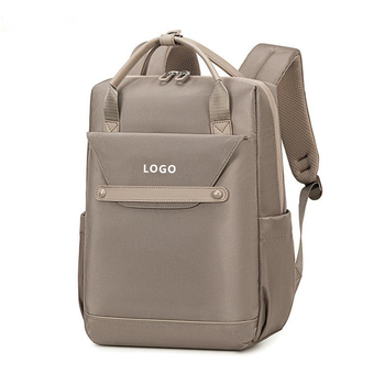 Moterų kuprinė japonų stiliumi, Oxford audinys, vertikalus kvadrato formos, užtrauktuko atidarymas, nešiojamojo kompiuterio kišenė