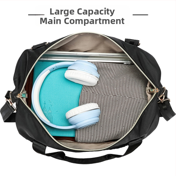 Τσαντα ταξιδιού με διαχωρισμόβρεγμάτων/ξηρών | χωρητικότητα 20–35 L, υλικό πολυεστέρας, στυλ αστικός μινιμαλισμός, κατάλληλη για ελεύθερο ταξίδι