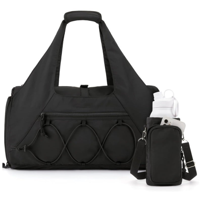 Putna duffel torba s odjeljkom za cipele i mokrom pretincom, kapacitet 20–35 L, poliester, težina 0,6 kg