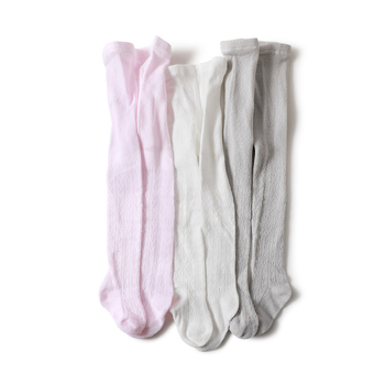 Vaikų medvilninės pėdkelnės pavasariui, lengvos, perforuoto rašto mergaitėms 1–3 m