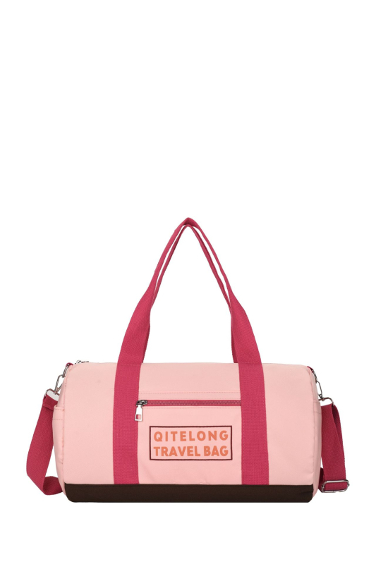 Krepšys per petį miesto paprastumo stiliuje, Oxford audinys, užtrauktukas, nailono įdaila, ovalo formos