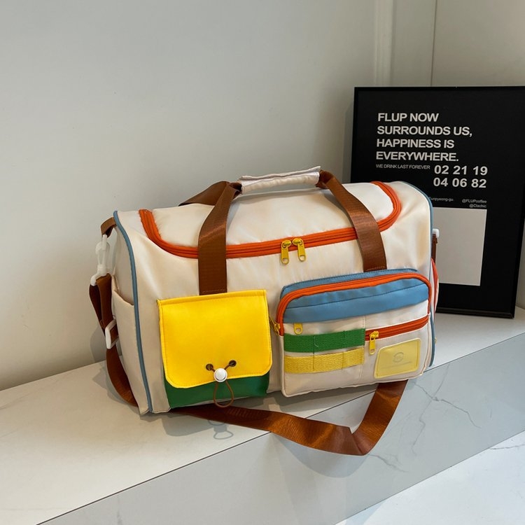 Crossbody putna torba 20–35L, platnena, otporna na habanje, odjeljak za mokro/suho, urban stil
