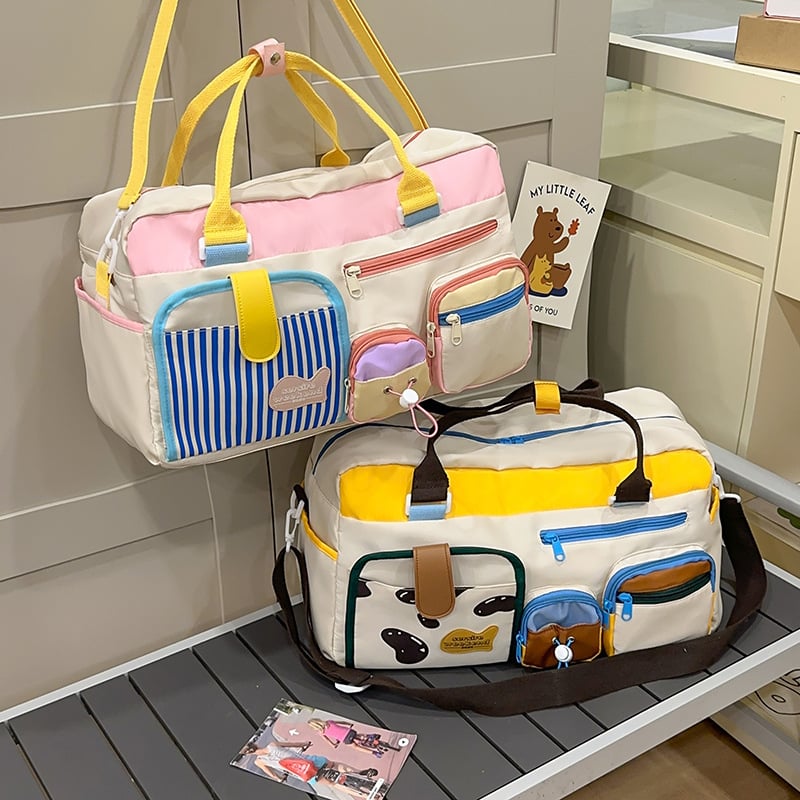Crossbody putna torba 20–35L, platnena, otporna na habanje, odjeljak za mokro/suho, urban stil
