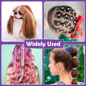 Minute plaukų gumos, silikonas, rankų darbo, 1600 vnt., 2024 m. pavasaris