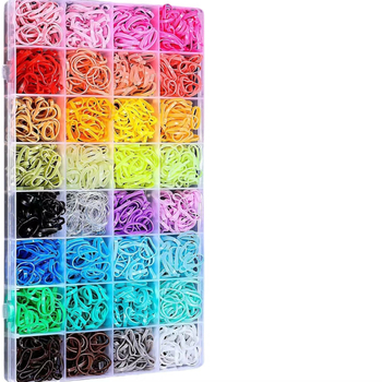 Minute plaukų gumos, silikonas, rankų darbo, 1600 vnt., 2024 m. pavasaris