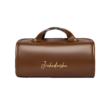 Сгъваема козметична чанта, отделяща се, с голям обем, PU материал, водоустойчива с разделение сухо/мокро