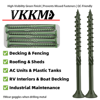 Самонарезни дървени винтове, потъваща шестостенна глава, обикновена въглеродна стомана, класа 4.8, без покритие