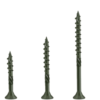 Самонарезни дървени винтове, потъваща шестостенна глава, обикновена въглеродна стомана, класа 4.8, без покритие