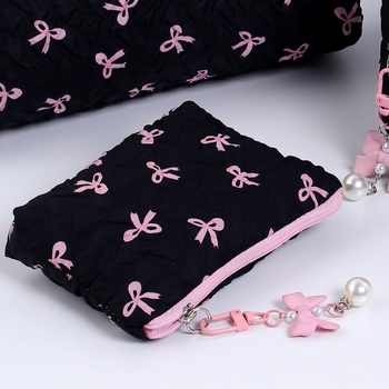 Sminktáska fodros masnival, poliészter, többfunkciós utazáshoz, kézitáska típus, modell YK-QXXSHHZB