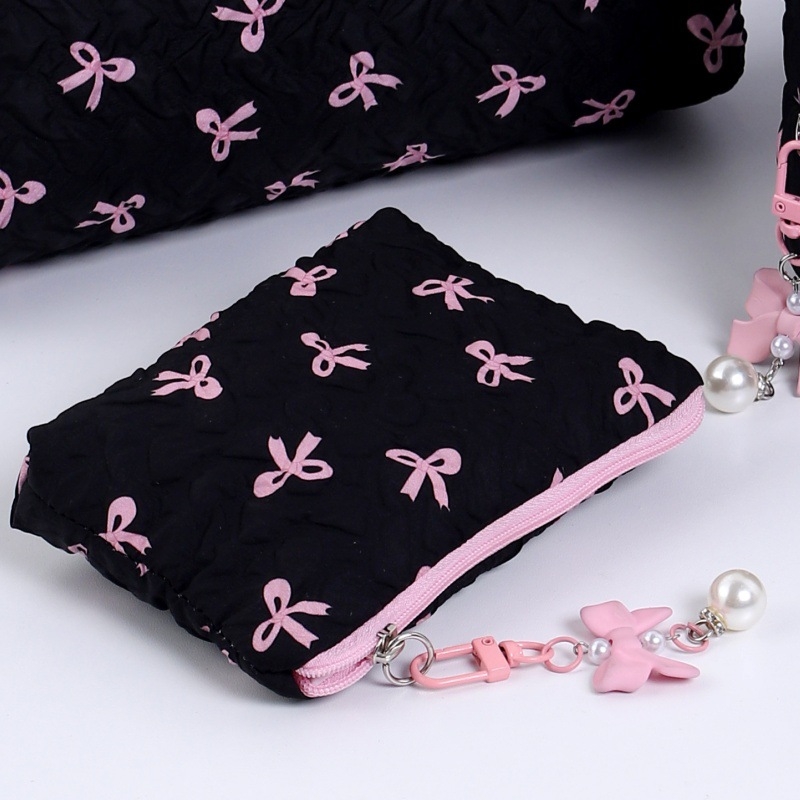 Sminktáska fodros masnival, poliészter, többfunkciós utazáshoz, kézitáska típus, modell YK-QXXSHHZB