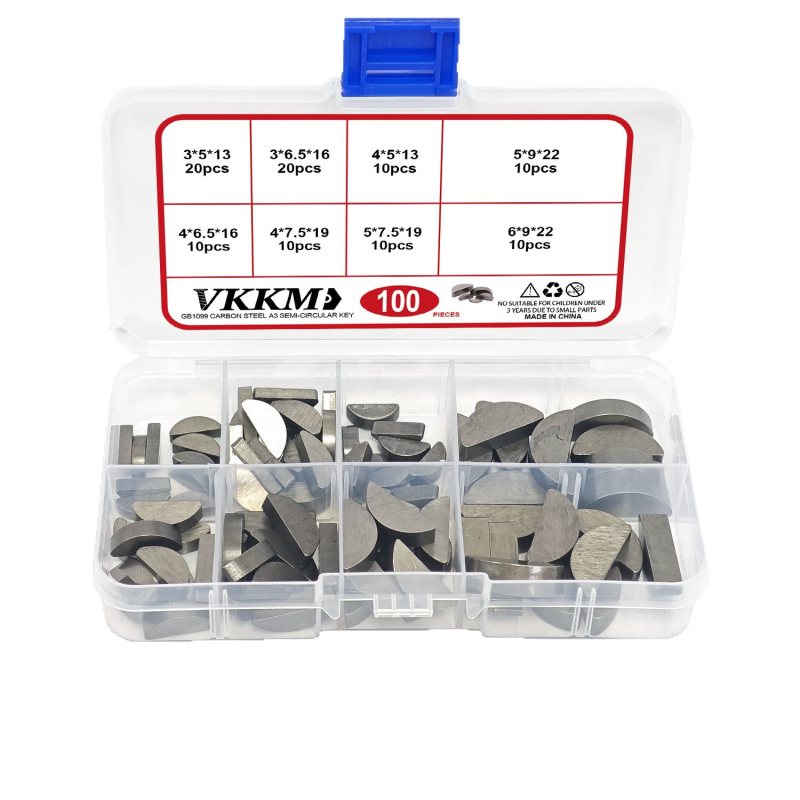 Ключов щифт, железо-углеродна стомана A3, C-тип полуключ, плосък ключ, 100 бр