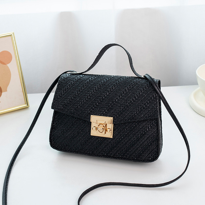 PU anyagú kis négyzet alakú női táska, záródás retesz, egy vállpánt, friss és édes stílus