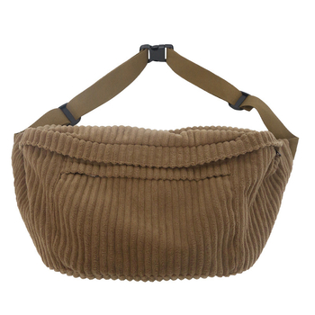 Corduroy torba za prsni dio – Urban Simplicity stil, zatvarač, trodimenzionalni dizajn, poliesterska podstava