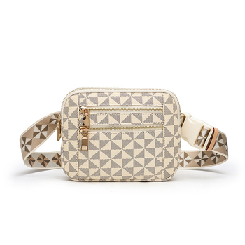 Unisex crossbody torba PVC, horizontalni kvadratni oblik, otvaranje zipom