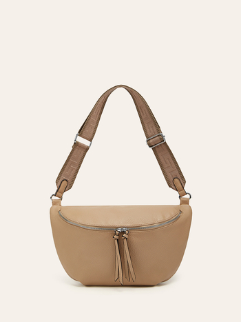 zijinling ženska PU crossbody torba s širokim remenom — gradski minimalistički stil, proljeće 2025, zatvarač, unutarnja pretinica za telefon