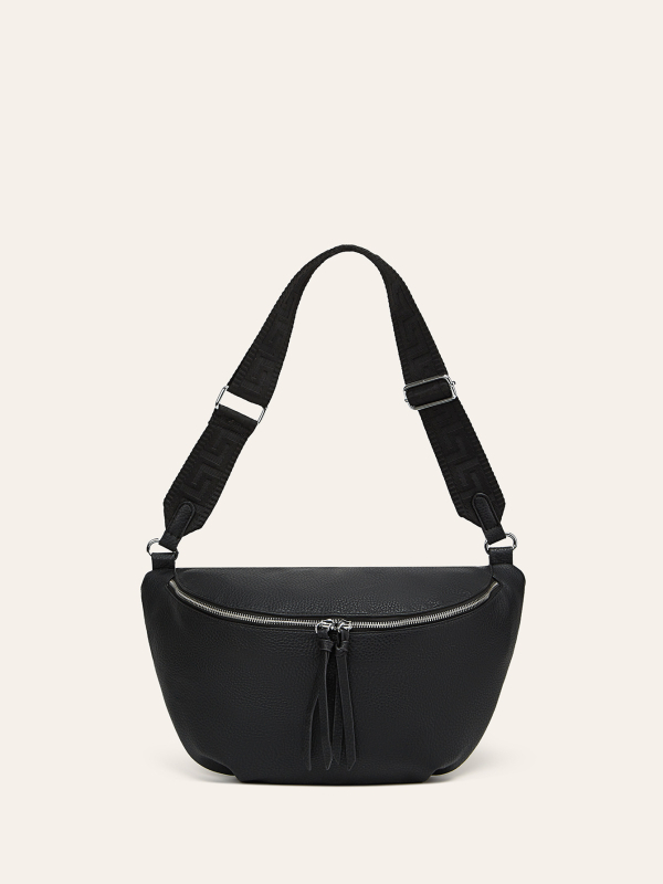 zijinling ženska PU crossbody torba s širokim remenom — gradski minimalistički stil, proljeće 2025, zatvarač, unutarnja pretinica za telefon