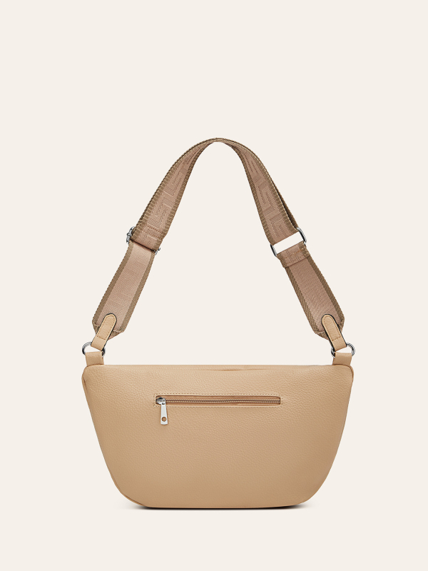 zijinling ženska PU crossbody torba s širokim remenom — gradski minimalistički stil, proljeće 2025, zatvarač, unutarnja pretinica za telefon