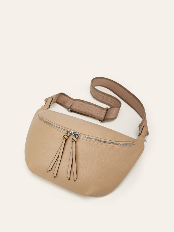 zijinling ženska PU crossbody torba s širokim remenom — gradski minimalistički stil, proljeće 2025, zatvarač, unutarnja pretinica za telefon