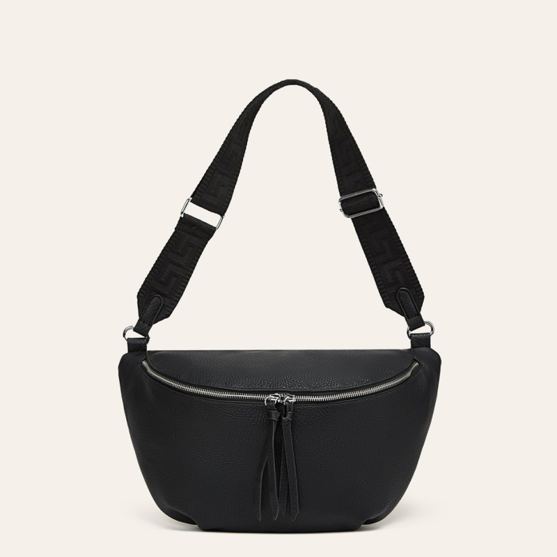zijinling ženska PU crossbody torba s širokim remenom — gradski minimalistički stil, proljeće 2025, zatvarač, unutarnja pretinica za telefon