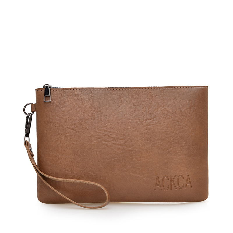 Clutch torbica u stilu street fashion, materijal PU, horizontalni kvadrati oblik, zatvaranje zipom, unutarnja laminirana struktura džepa