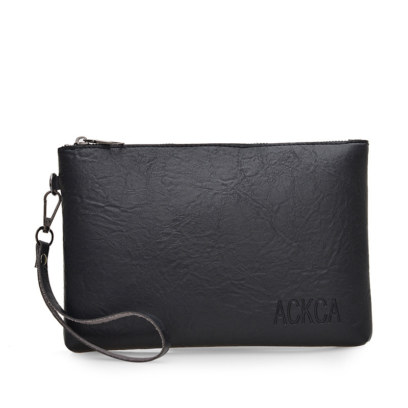 Clutch torbica u stilu street fashion, materijal PU, horizontalni kvadrati oblik, zatvaranje zipom, unutarnja laminirana struktura džepa