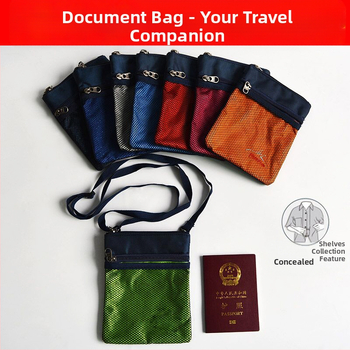 QISE Paso dėklas – Oxford audinys, vandeniui atsparus, apsauga nuo vagystės, dėvėjimu atsparus, unisex, Verslo stiliaus, Paso ir dokumentų organizatorius