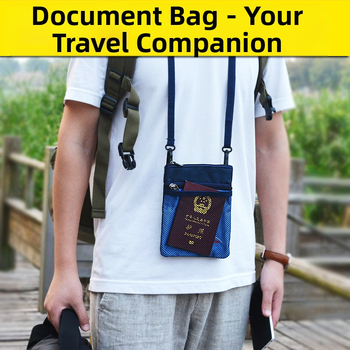 QISE Paso dėklas – Oxford audinys, vandeniui atsparus, apsauga nuo vagystės, dėvėjimu atsparus, unisex, Verslo stiliaus, Paso ir dokumentų organizatorius