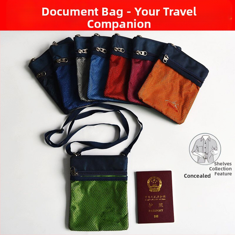 QISE паспорт държач – Oxford плат, водоустойчив, против кражба, износоустойчив, унисекс, бизнес стил, организатор за паспорти и документи