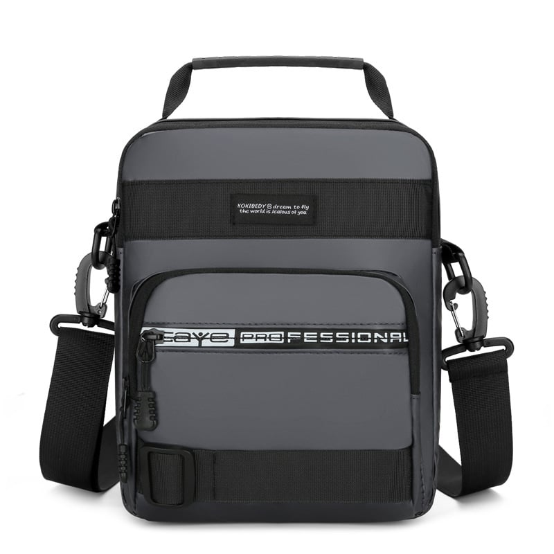 Vyrų pečių krepšys, universalaus stiliaus, Oxford audinys, vientisas raštas, kasdieniam naudojimui