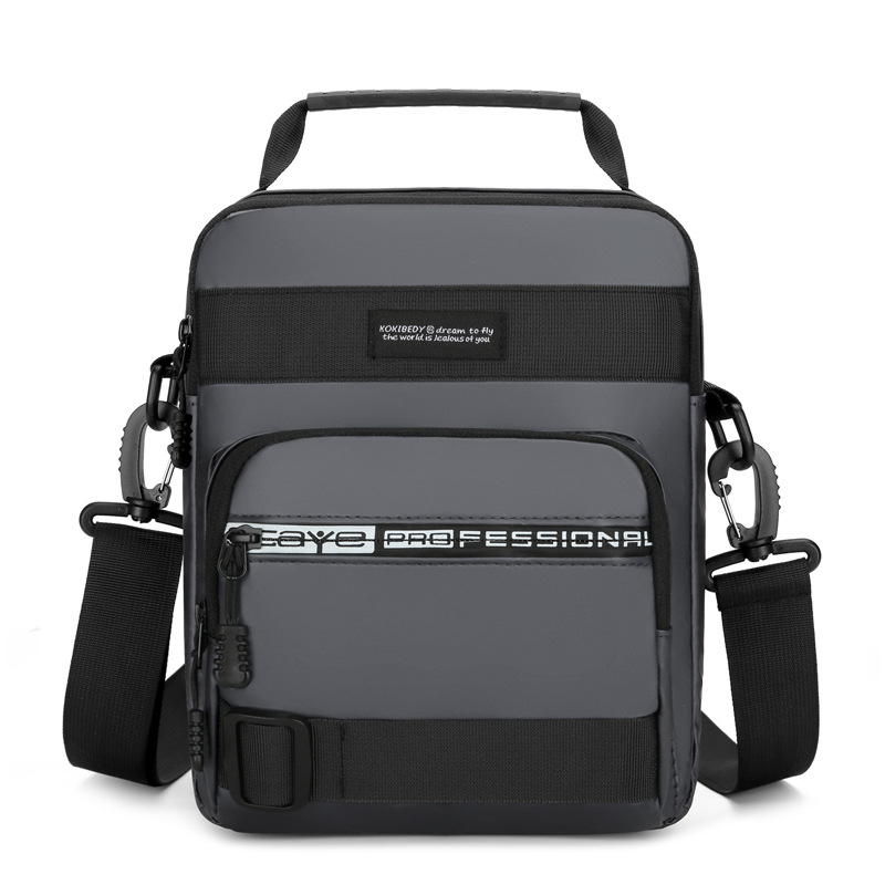 Ανδρική τσάντα ώμου, στυλ unisex, Oxford ύφασμα, μονόχρωμος σχεδιασμός, καθημερινή χρήση