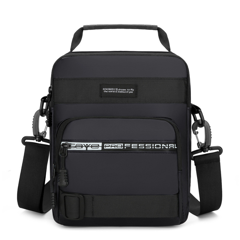 Ανδρική τσάντα ώμου, στυλ unisex, Oxford ύφασμα, μονόχρωμος σχεδιασμός, καθημερινή χρήση