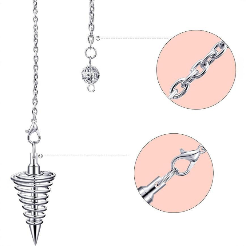 Metalo pakabukas su spyruoklės forma, elektroplatinimas, 2023 m. vasara