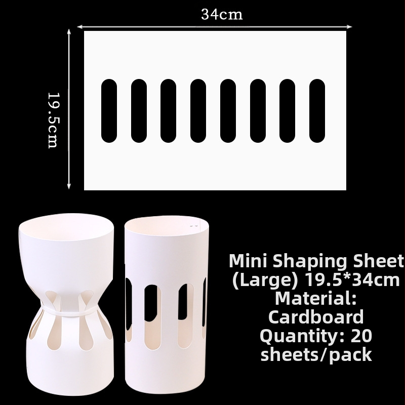 Κύκλιος εσωτερικός φάκελος για ανθοδέσμες από λευκό χαρτόνι με επίστρωση για γρήγορη περιτύλιξη — εξωτερική συσκευασία, συμβατό με ιδιωτικές μάρκες