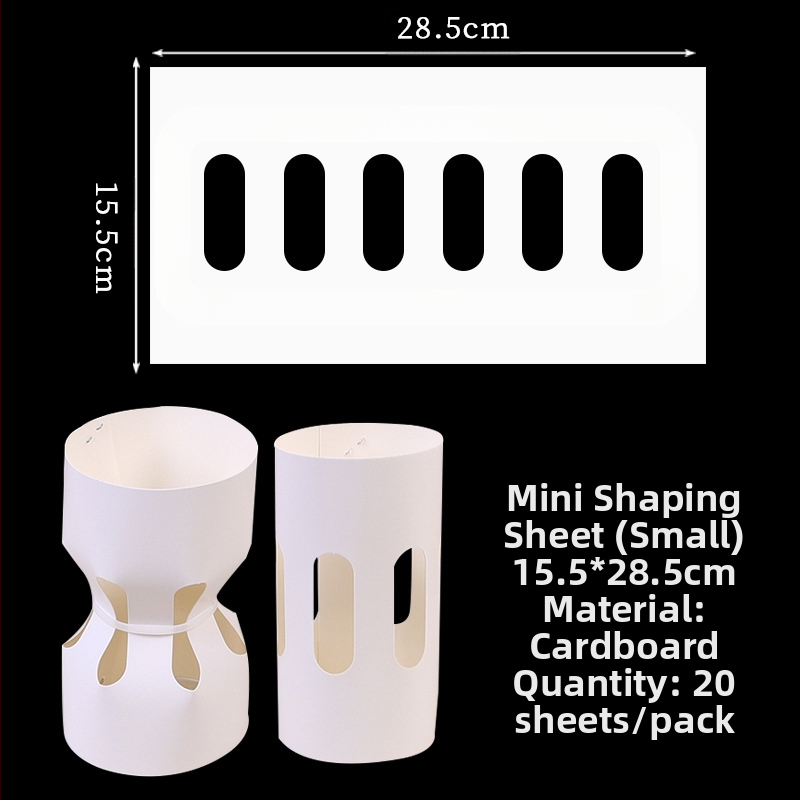 Κύκλιος εσωτερικός φάκελος για ανθοδέσμες από λευκό χαρτόνι με επίστρωση για γρήγορη περιτύλιξη — εξωτερική συσκευασία, συμβατό με ιδιωτικές μάρκες