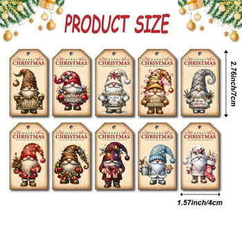 Ξύλινο γούρι ετικέτας δώρου για Χριστούγεννα — μάρκα Independence, κατηγορία: κρεμαστό, στυλ μοντέρνα απλότητα